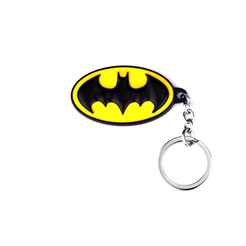 Carabiner Keychain - Llavero de metal ovalado creativo negro