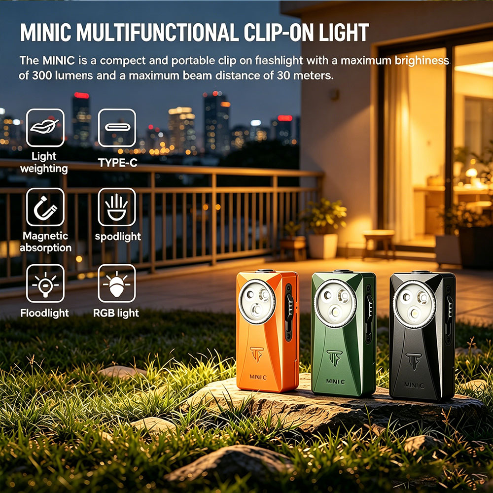 Edc Carry Flashlight - Linterna LED Trustfire MINIC de 800