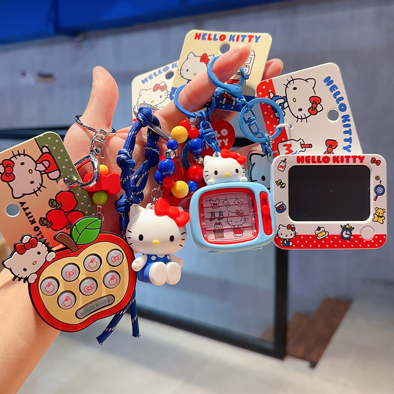 Carabiner Keychain - Llavero de Anime Hello Kitty, Colgante
