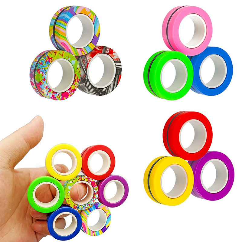 Fidget Spinner Bearing - 3 uds anillos magnéticos para la
