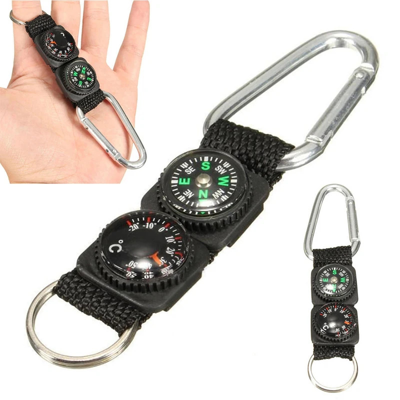 Compass Keychain Mini - 1 unidad Universal multifunción 3 en