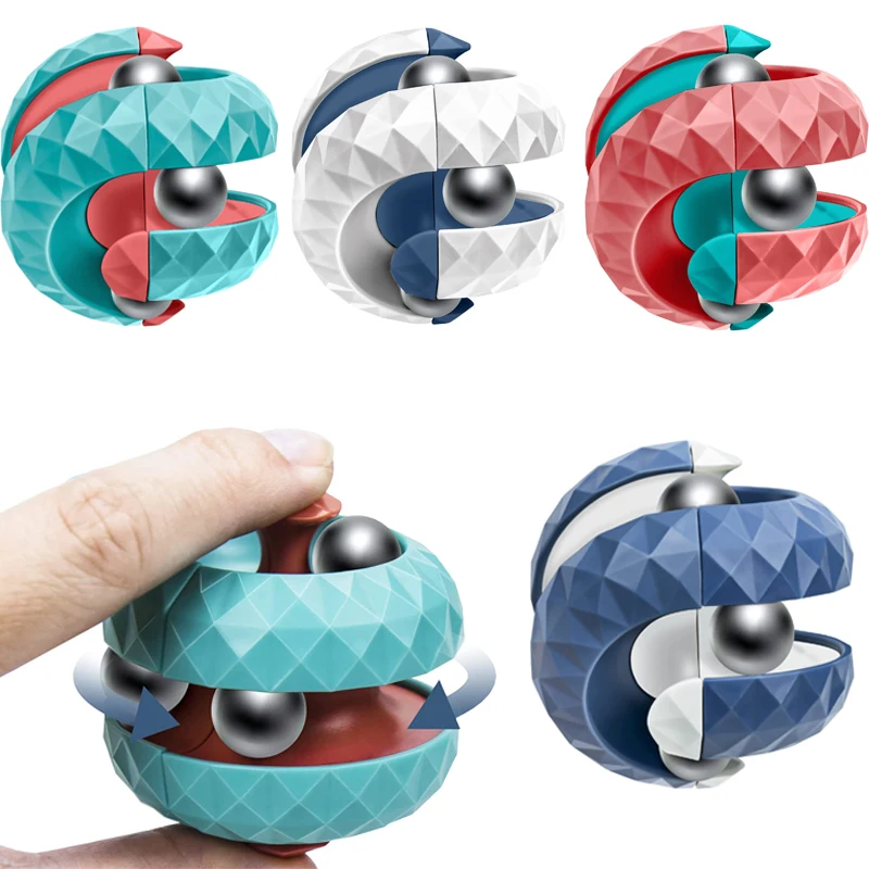 Fidget Spinner Bearing - Juguete Sensorial Antiestrés, Cubo Orbital de