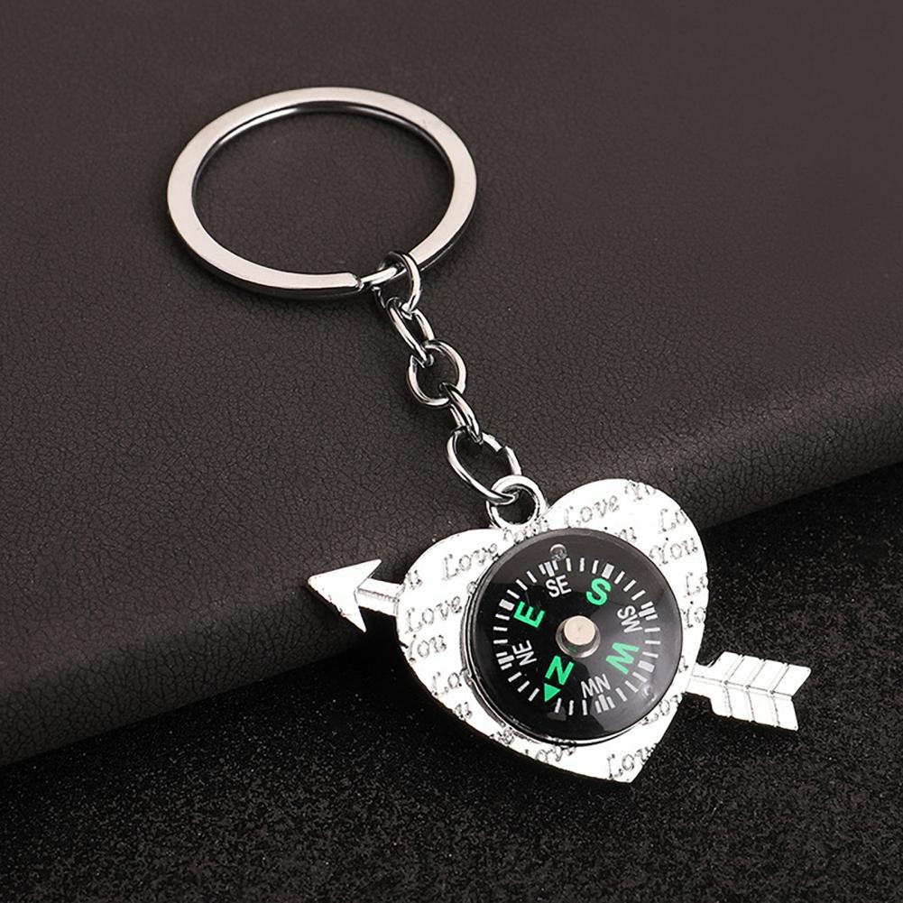 Compass Keychain Mini - Llavero de Textura de Alta Gama,