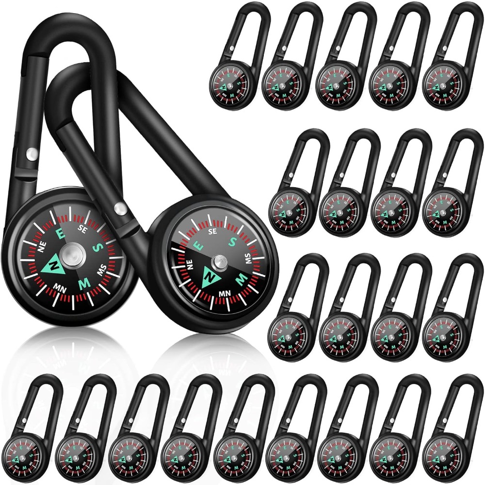 Compass Keychain Mini - 6-50 Piezas Mini Brújula Magnética Llavero