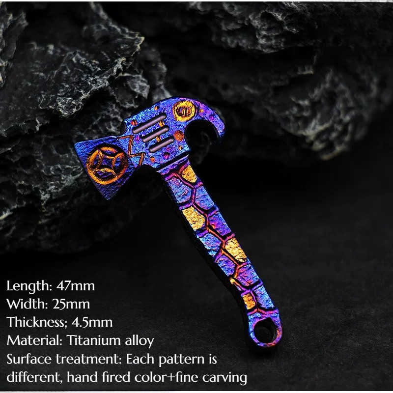 Titanium Pry Bar - Mini hacha de aleación de titanio,