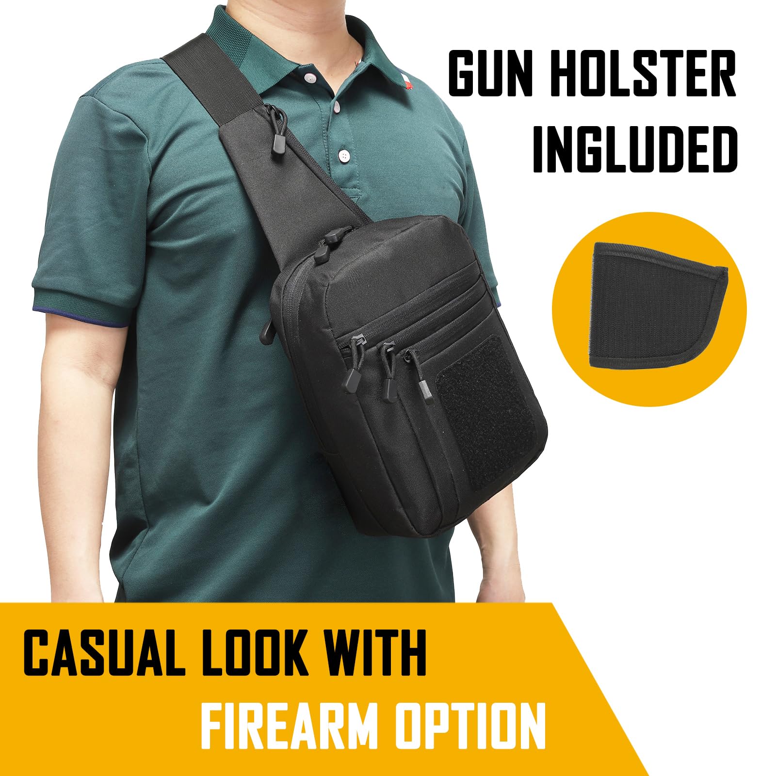 Edc Carry Pouch - Bolso bandolera de transporte oculto para