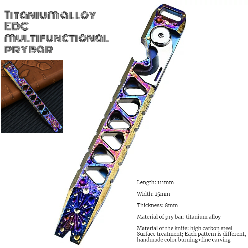 Titanium Pry Bar - Barra de Palanca Multifuncional de Aleación