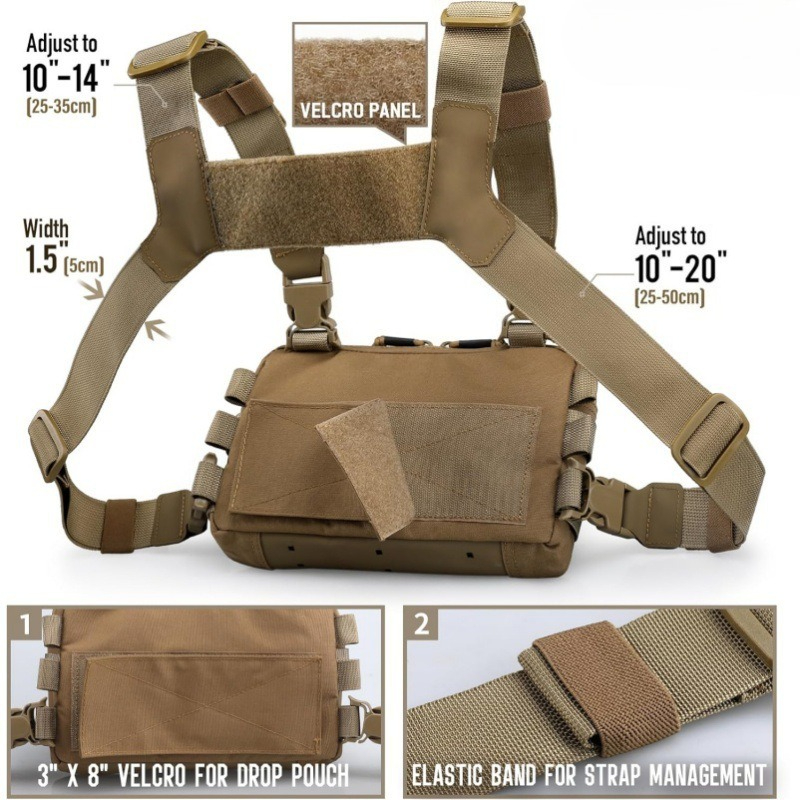 Chaleco de pesca con correa, b - Edc Carry Backpack reseña y precio
