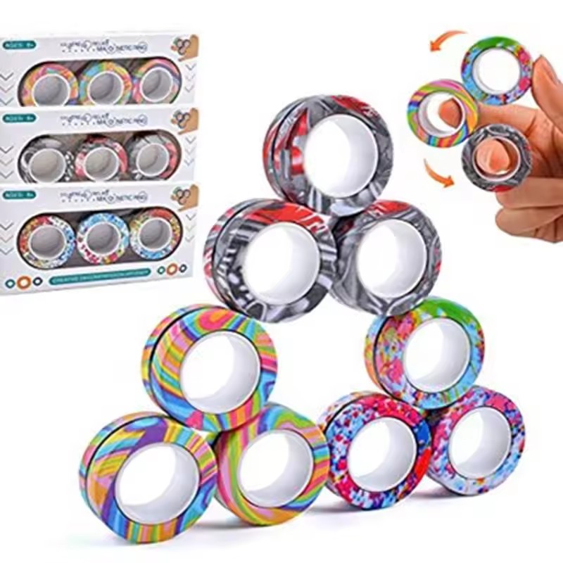 3 uds anillos magnéticos para  - Fidget Spinner Bearing reseña y precio