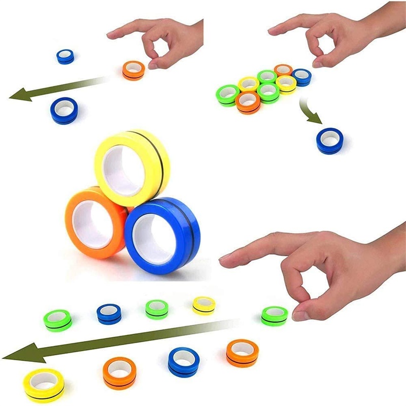 3 uds anillos magnéticos para  - Fidget Spinner Bearing reseña y precio