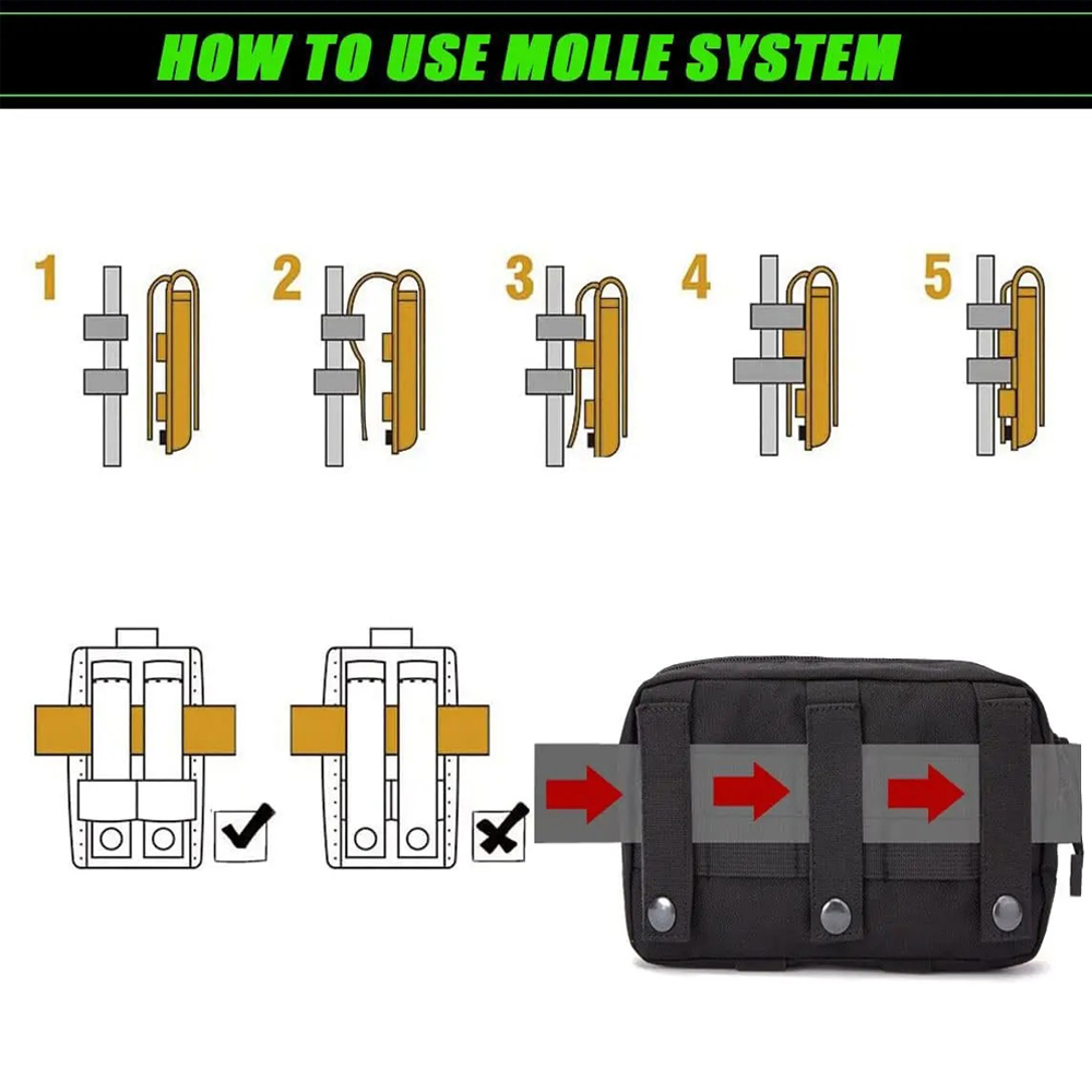 Bolsa Táctica de Nylon 1000D c - Edc Carry Kit reseña y precio