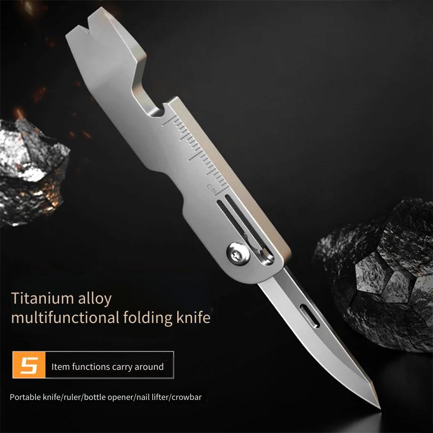 Navaja Plegable Multifunción d - Titanium Pry Bar reseña y precio