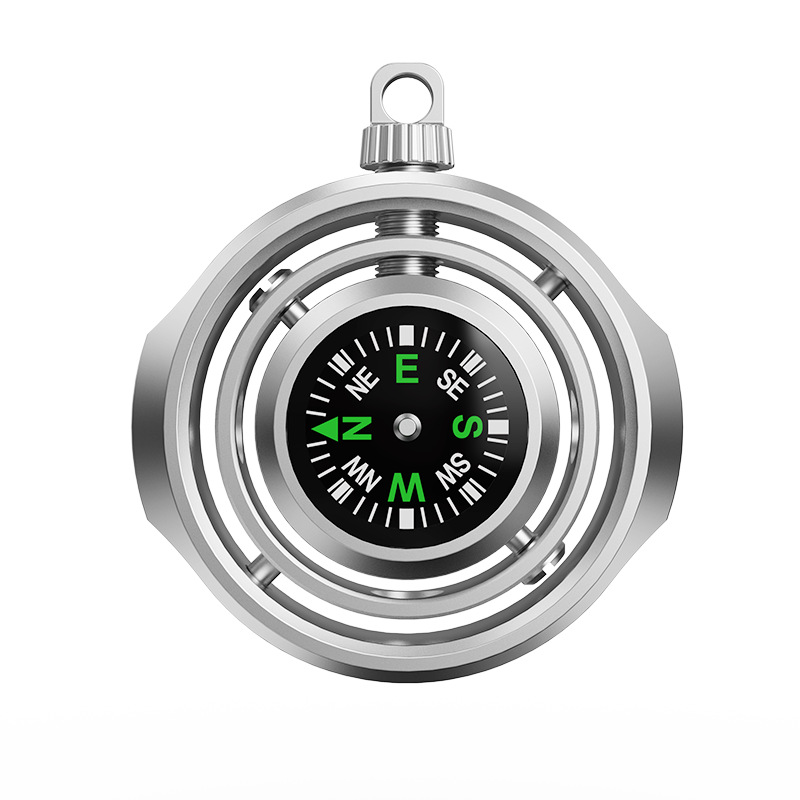 MINI brújula para la yema del  - Compass Keychain Mini reseña y precio