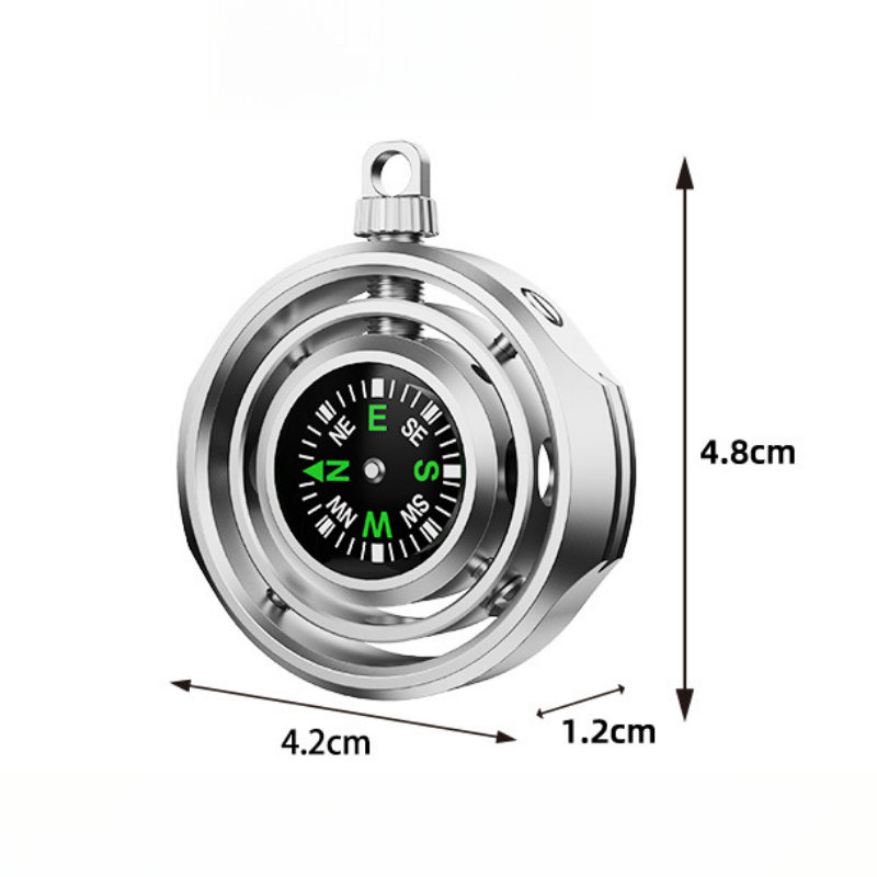 MINI brújula para la yema del  - Compass Keychain Mini reseña y precio