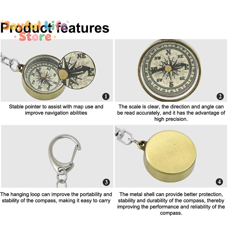 Oferta Especial: Llavero de Eq - Compass Keychain Mini reseña y precio
