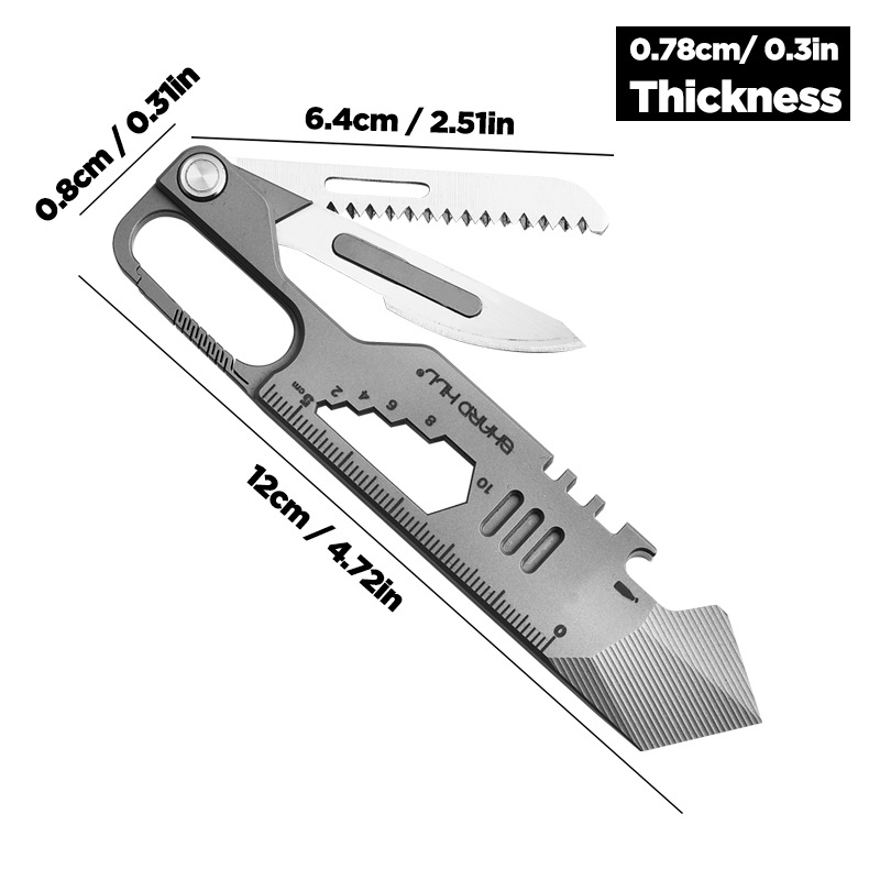 EDC portátil para exteriores,  - Titanium Pry Bar reseña y precio