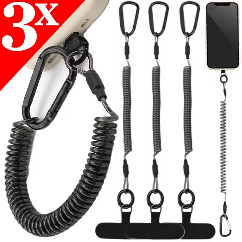 Cuerdas Antipérdida Flexibles  - Carabiner Keychain reseña y precio