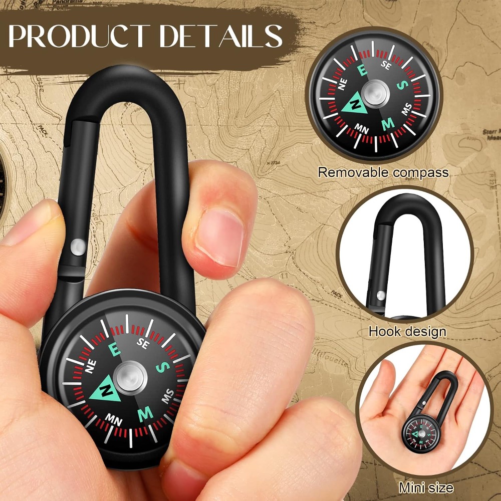 6-50 Piezas Mini Brújula Magné - Compass Keychain Mini reseña y precio