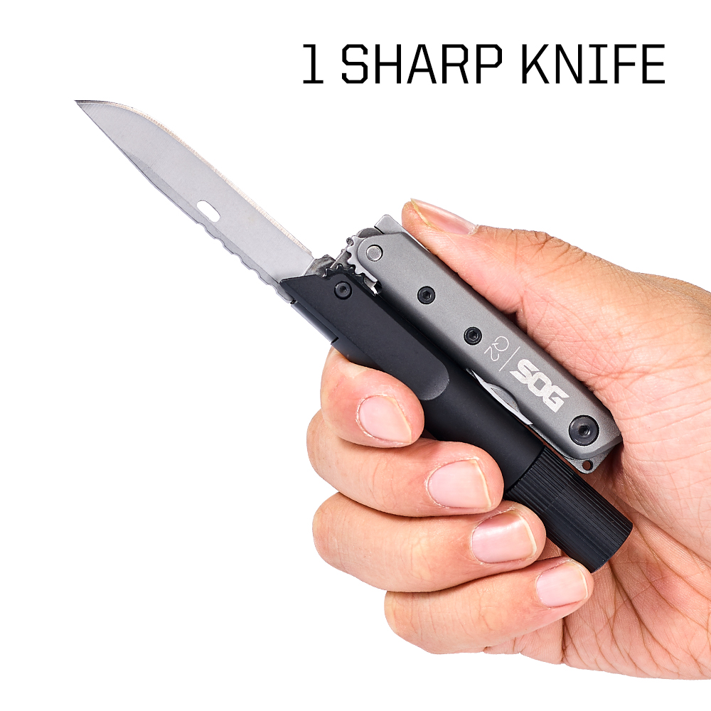 SOG BATON Q2 4 en 1 bolígrafo  - Edc Carry Flashlight reseña y precio