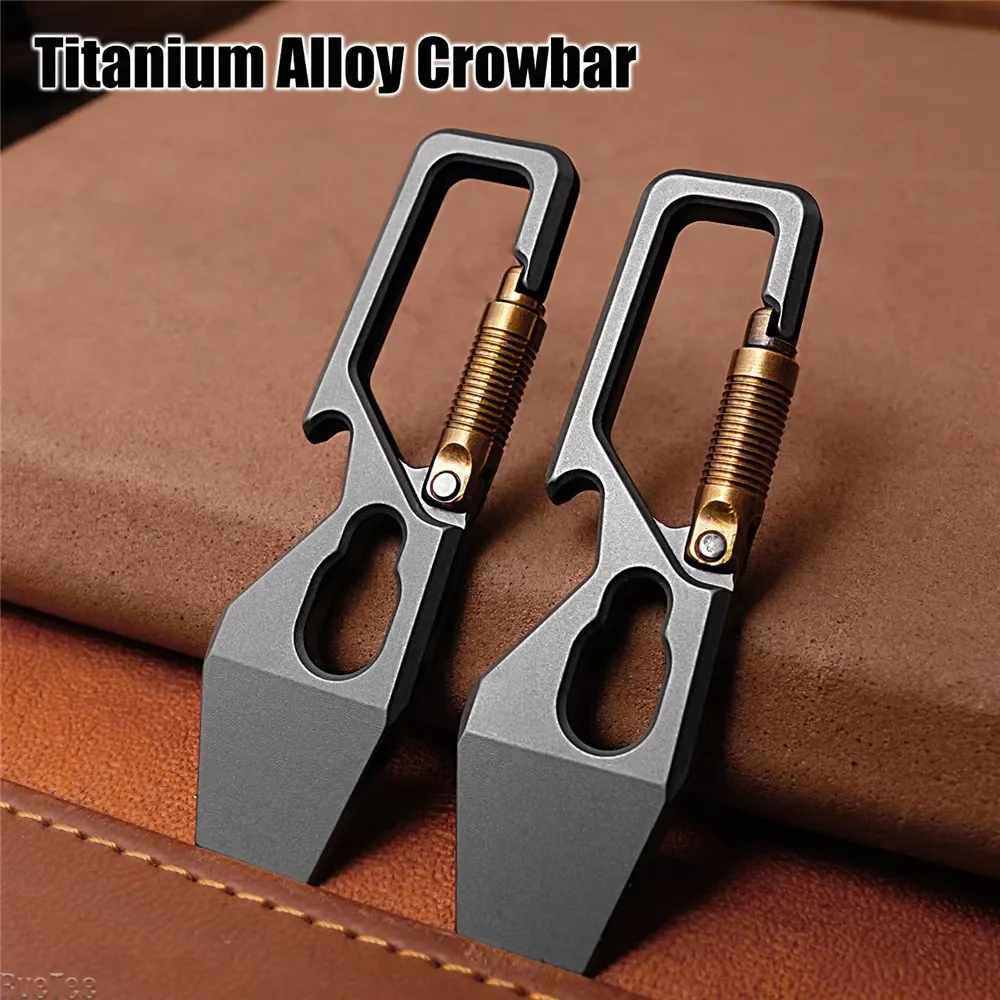 Llavero multifunción 6cm 5-1,  - Titanium Pry Bar reseña y precio