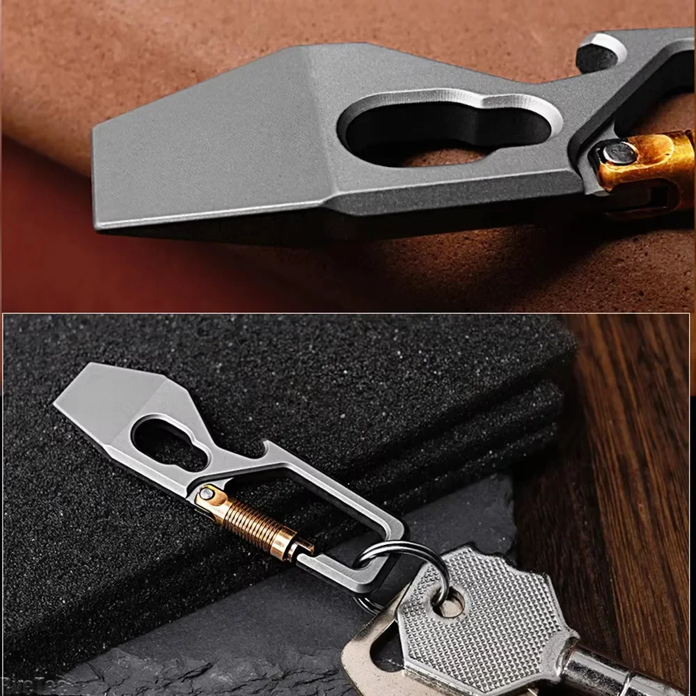 Llavero multifunción 6cm 5-1,  - Titanium Pry Bar reseña y precio